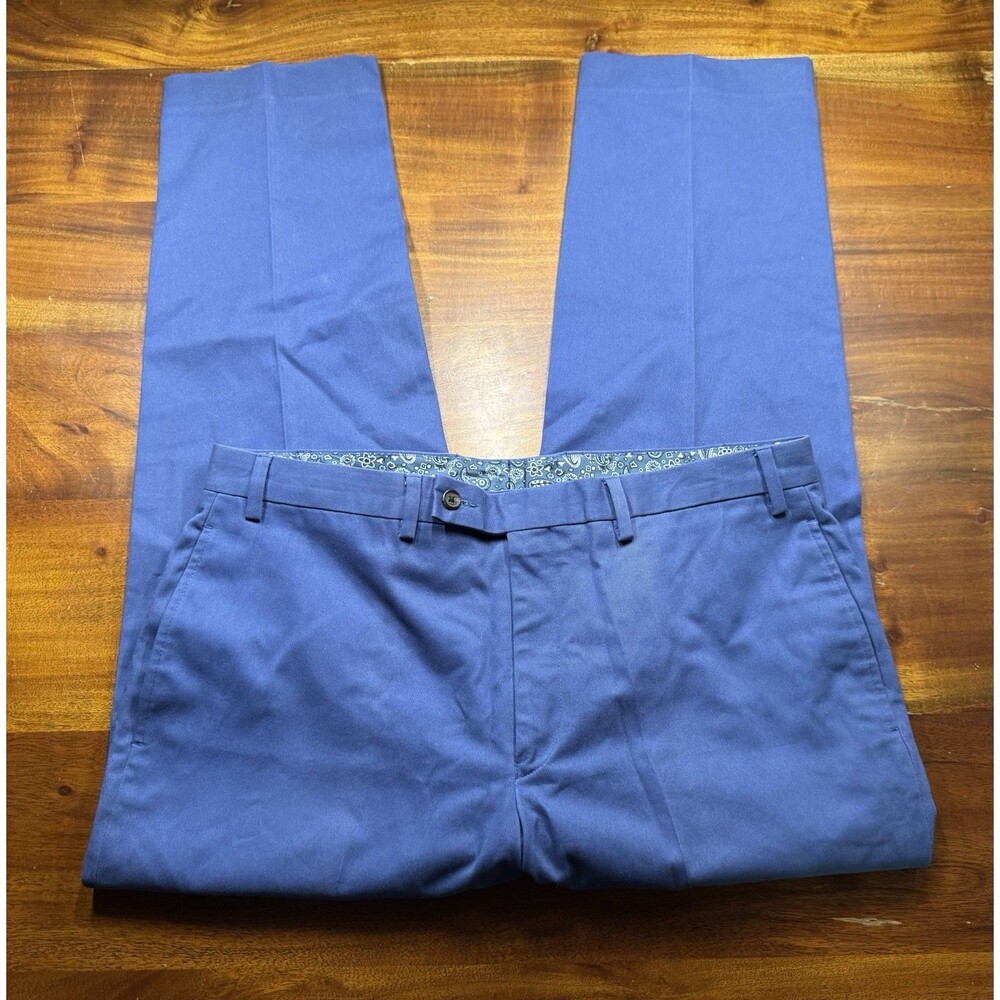 Lauren Ralph Lauren Men’s Blue Flat Front Preppy Work Chino Pants Sz 36 x 30